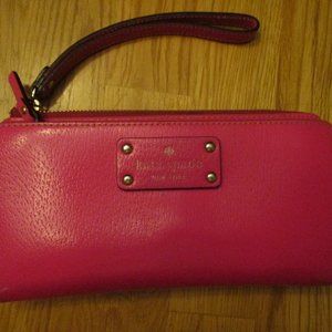 Kate Spade Hot Pink Wallet Wristlet